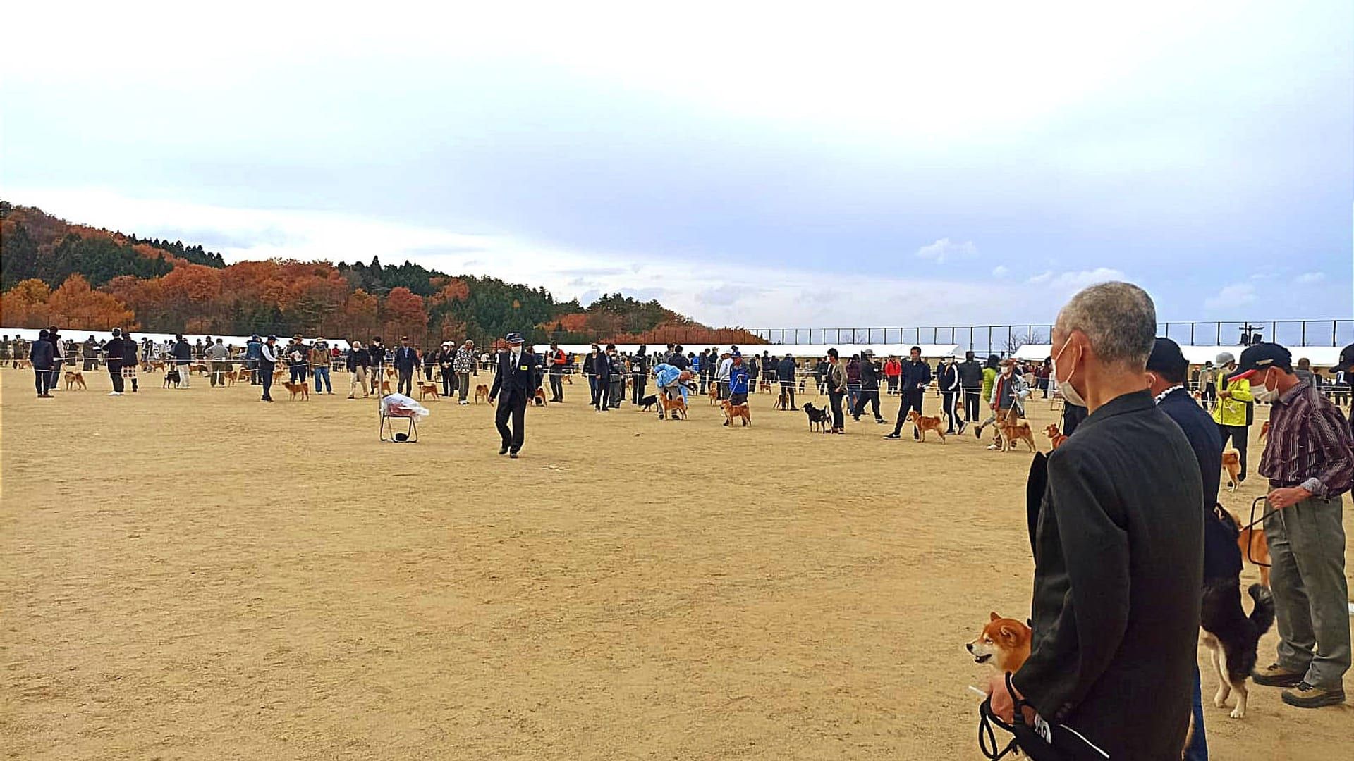 Andrea e Sensei Go Shinjukawa nel ring del Grand National a Tamura (Giappone) 2022